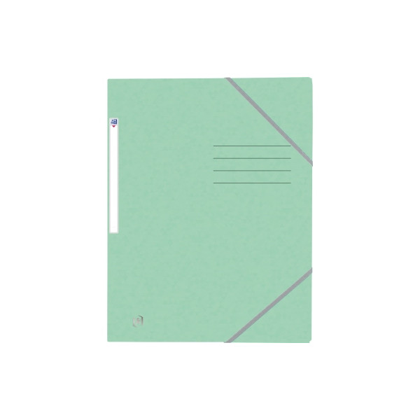 3045050410970 - Eckspannmappe TOP FILE+ 400116356 A4 pastellgrün Karton 390g mit 3 Einschlagklappen 3045050410970 Oxford