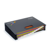 Fächermappe SupaFile Plus DIN A4+ Kunststoff schwarz 13 Fächer