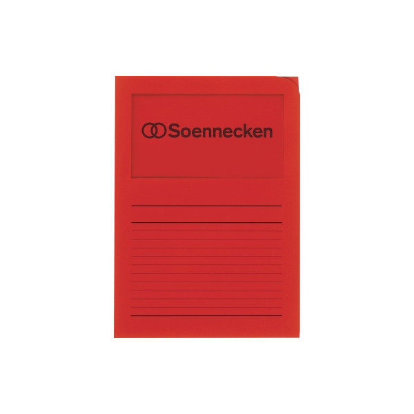 4003630021915 - Sichtmappe DIN A4 Papier rot 100 St Pack 100 Stück