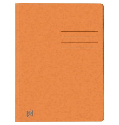 Schnellhefter TOP FILE+ 400116210, A4, orange, Karton, 390g, Vorderdeckel opak