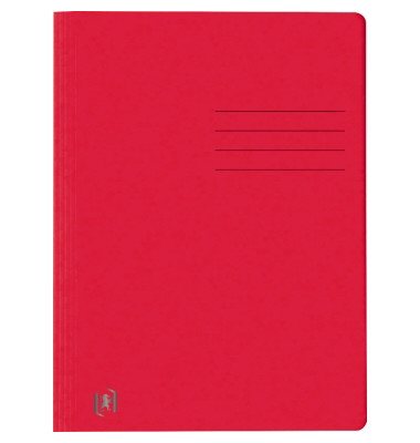 Schnellhefter TOP FILE+ 400116211, A4, rot, Karton, 390g, Vorderdeckel rot / opak