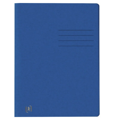 Schnellhefter TOP FILE+ 400116201, A4, blau, Karton, 390g, Vorderdeckel blau / opak