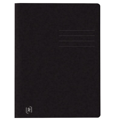 Schnellhefter TOP FILE+ 400116209, A4, schwarz, Karton, 390g, Vorderdeckel schwarz / opak