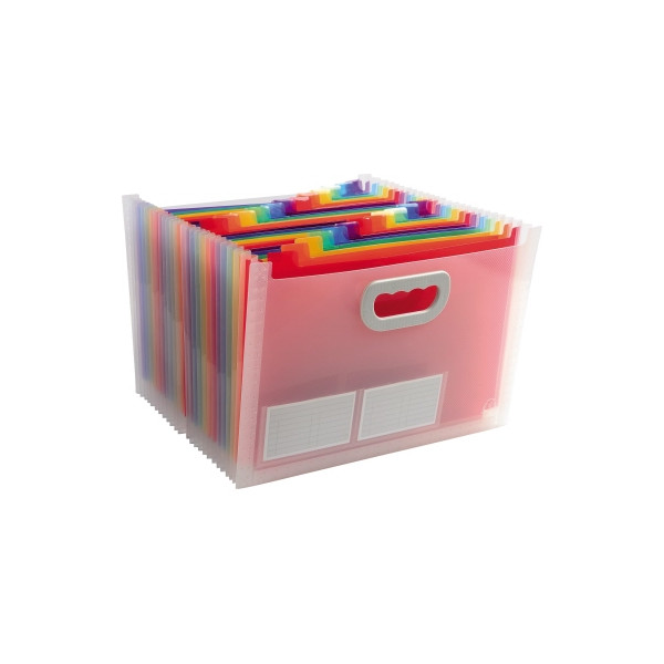 3130630551980 - Fächermappe Crystal DIN A4 inkl 2 DIN A4-Bögen Etiketten Polypropylen kristall 24 3130630551980 Exacompta