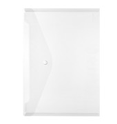 Dokumententasche 10657930, A4, transparent, Polypropylen (PP), Druckknopfverschluss