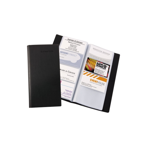 4004360833670 - Visitenkartenmappe 122 x 248 cm (B x H) schwarz 24 Hüllen 4004360833670 Sigel