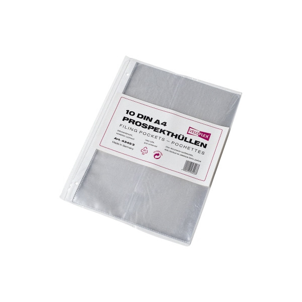 4000225434532 - Prospekthüllen 4345300 dokumentenecht A4 glasklar glatt oben offen 008mm 4000225434532 10 Stück