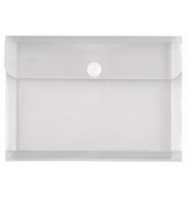 Dokumententasche - 40114-04, Din A5 quer, transparent, Polypropylen (PP), Klettverschluss