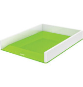 Briefablage WOW Duo Colour 5361-10-54 A4 / C4 weiß/grün Kunststoff stapelbar