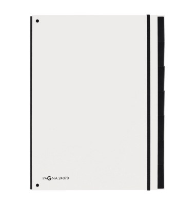 Pultordner Trend 24079-08, 7-teilig blanko, wei&szlig;, A4, 7 F&auml;cher