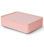 Aufbewahrungsbox ALLISON 1110-86 mit Deckel, für A5, außen 260x195x68mm, Kunststoff flamingo rose