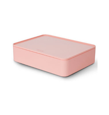 Aufbewahrungsbox ALLISON 1110-86, mit Deckel, au&szlig;en 260x195x68mm, Kunststoff flamingo rose