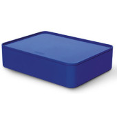 Aufbewahrungsbox ALLISON 1110-14 mit Deckel, für A5, außen 260x195x68mm, Kunststoff royal blue