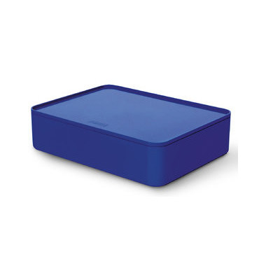 Aufbewahrungsbox ALLISON 1110-14 mit Deckel, für A5, außen 260x195x68mm, Kunststoff royal blue