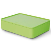 Aufbewahrungsbox Smart Organizer ALLISON 1110-80 mit Deckel, für A5, außen 260x195x68mm, Kunststoff lime green