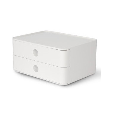 Schubladenbox Smart-Box Allison 1120-12 SnowWhite/SnowWhite 2 Schubladen geschlossen