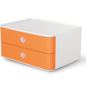 Schubladenbox Smart-Box Allison 1120-81 SnowWhite/ApricotOrange 2 Schubladen geschlossen