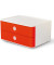 Schubladenbox Smart-Box Allison 1120-17 SnowWhite/CherryRed 2 Schubladen geschlossen