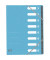 Ordnungsmappe TOP FILE+ DIN A4 390g/m² Colorspankarton hellblau 8 Fächer