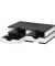 Dokumentenablage styrodoc duo Grundeinheit 48,5 x 15,3 x 33,1 cm (B x H x T) Polystyrol weiß/schwarz