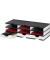 Dokumentenablage styrodoc trio Grundeinheit 72,3 x 22,3 x 33,1 cm (B x H x T) Polystyrol weiß/schwarz