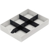 Schublade styrodoc 23 x 5,3 x 32 cm (B x H x T) geschlossen inkl. 1 Längststeg, 2 Querstege Polystyrol weiß
