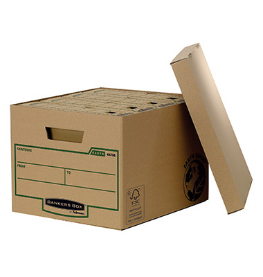Archivbox Bankers Box Earth 4470601, A4, braun, innen 37,5x32,5x26cm (TxBxH), Recyclingkarton