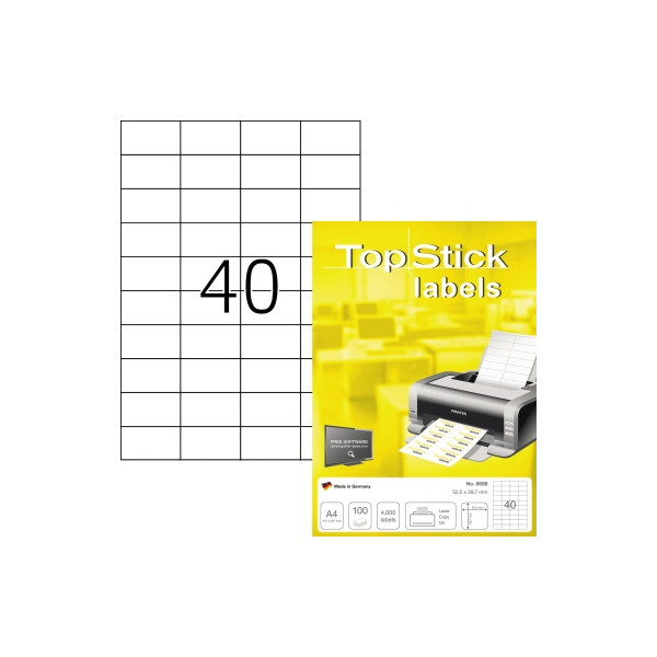 4023145086988 - Etiketten 8698 weiß 525x297mm rechteckig  4023145086988 4000 Stück