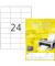 Etiketten 8701, weiß 66x33,8mm, rechteckig, 