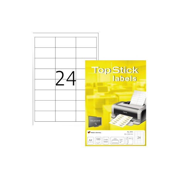 4023145087015 - Etiketten 8701 weiß 66x338mm rechteckig  4023145087015 2400 Stück