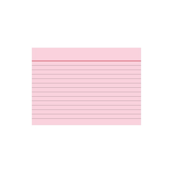 4003273013940 - Karteikarten 102260120 rot A6 liniert 180g  4003273013940 100 Stück