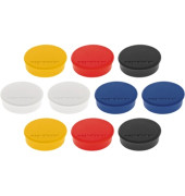 Haftmagnet Discofix Hobby, 1664510, Rund, 24mm &Oslash;, farbig sortiert, 300g