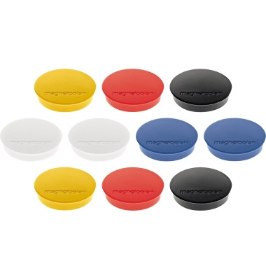 Haftmagnete Discofix Standard 1664210 rund 30x8mm (ØxH) farbig sortiert 700g Haftkraft
