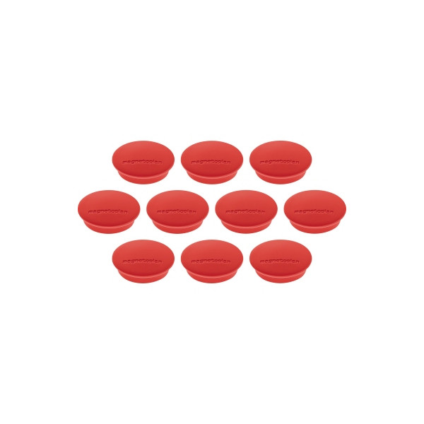 4013695010946 - Haftmagnete Discofix Junior 1662106 rund 34x9mm (ØxH) rot 1300g Haftkraft 4013695010946 magnetoplan 1662106 10 Stück