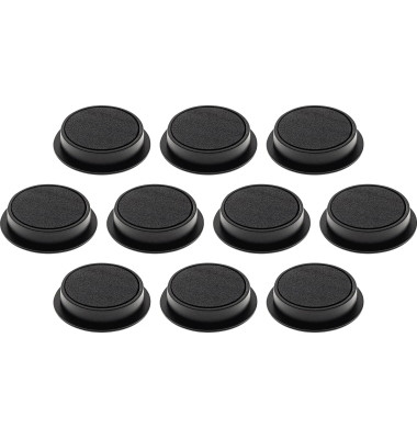 Haftmagnete Discofix Junior 1662112 rund 34x9mm (ØxH) schwarz 1300g Haftkraft
