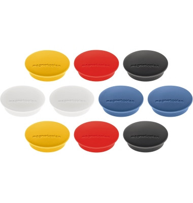 Haftmagnet Discofix Junior, 1662110, Rund, 34mm &Oslash;, farbig sortiert, 1300g