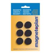 Haftmagnete Discofix Hobby 16645612 rund 24x8mm (ØxH) schwarz 300g Haftkraft
