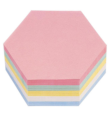 Moderationskarten 111152310, 19x16,5cm, Wabe, 120g, farbig sortiert 