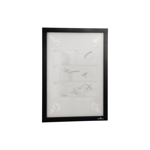 4005546990750 - Magnetrahmen wallpaper din A3 wallpaper din A3 inkl Ersatzset mit vier Klebestreifen Polypropylen Polyethylen PVC-U schwarz - Durable