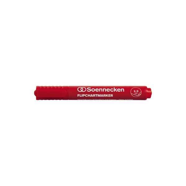 Soennecken Flipchartmarker 3075, Stift, rot, 1-3mm Rundspitze 4003630016034 Soennecken