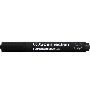 Flipchartmarker 3078, Stift, schwarz, 1-3mm Rundspitze