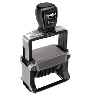 Datumsstempel Professional 4.0 5460 56 x 33 mm (B x H) individuelle Textplatte 6 Druckzeilen schwarz