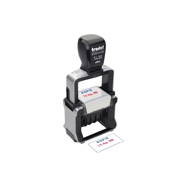 0190084339162 - Text- und Datumsstempel professional office 5430 mit Text KOPIE + Datum Metall Kunststoff Schrifthöhe (Datum) 4mm 0190084339162 - Text- und Datumsstempel professional office 5430 mit Text KOPIE + Datum Metall Kunststoff Schrifthöhe (Datum) 4mm