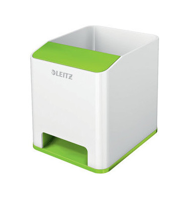 Stifteköcher WOW 9 x 10 x 10,1 cm (B x H x T) Polystyrol grün/weiß