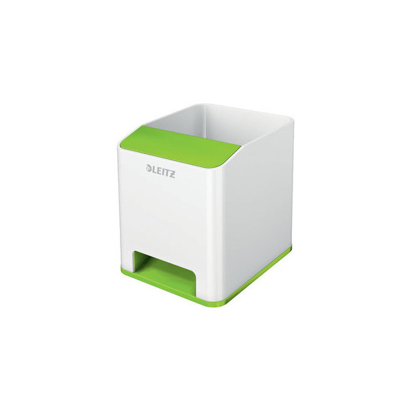 4002432123742 - AKTION LEITZ Stiftehalter WOW Duo Colour perlweiß grün Polystyrol 2 Fächer 90 x 101 x 100 cm mit Prämie nach Registrierung