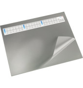 Schreibunterlage Durella DS 44533 mit Kalenderstreifen grau 53x40cm Kunststoff
