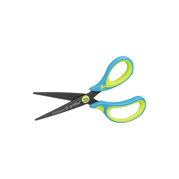 4012700810243 - Bastelschere griffix® 150mm Edelstahl titanbeschichtet Neon Fresh Blue Rechtshänder 4012700810243 Pelikan