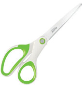 Büroschere WOW Titan, Edelstahl, rostfrei, titanbeschichtet, 20,5cm, grün/weiß