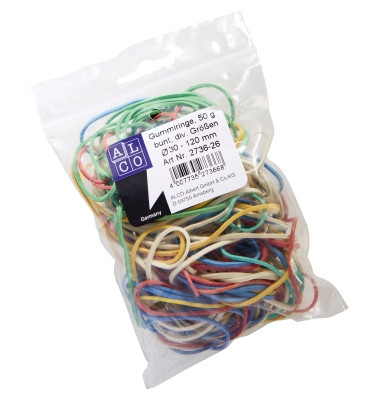 Gummiringe 2736-26, farbig sortiert