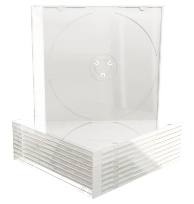 CD/DVD Hülle 14 x 12,4 x 0,52 cm (B x H x T) Kunststoff transparent